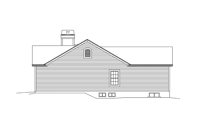 Home Plan - Exterior - Other Elevation 1 for Ranch House Plan #57-612 - 3 bed, 2 bath