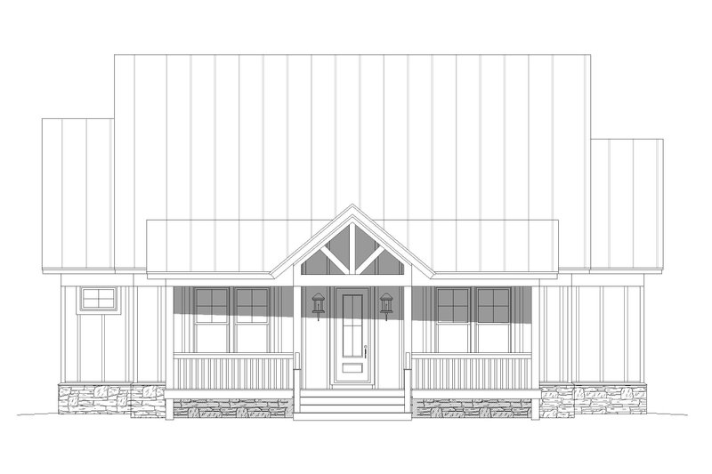 Dream House Plan - Exterior - Front Elevation 3 for Farmhouse House Plan #932-345 - 3 bed, 2.5 bath