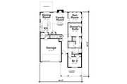 Traditional Style House Plan - 2 Beds 2 Baths 1511 Sq/Ft Plan #20-2592 Floor 