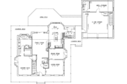 Colonial Style House Plan - 3 Beds 5 Baths 3354 Sq/Ft Plan #117-160 