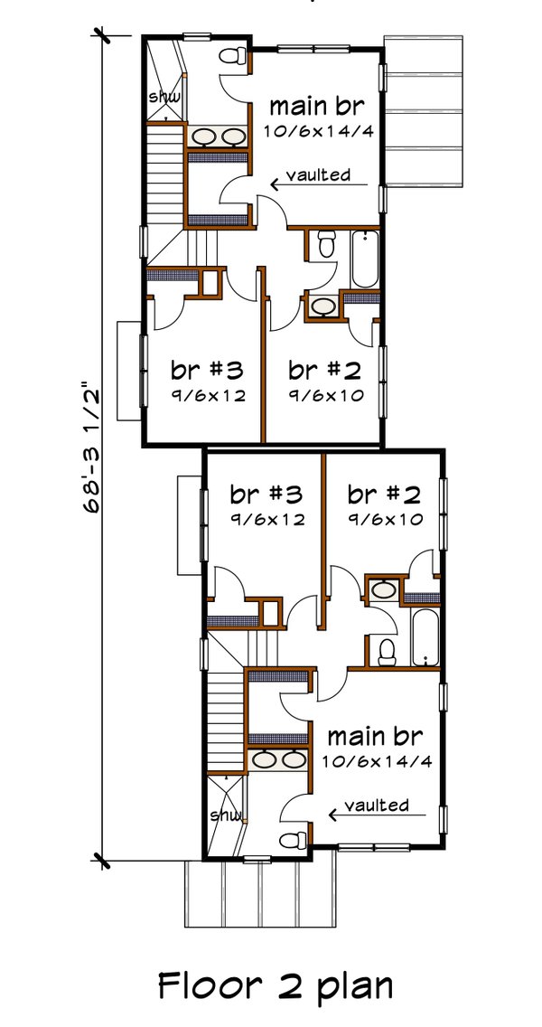 House Plan Design - Modern Floor Plan - Upper Floor Plan #79-368