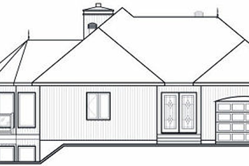 House Design - Exterior - Rear Elevation for Contemporary House Plan #23-873 - 2 bed, 2 bath