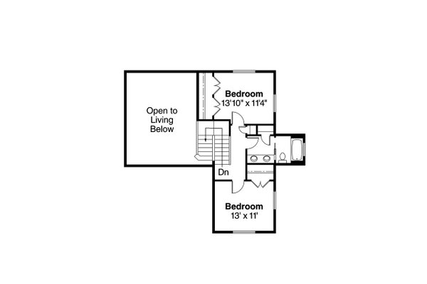 Architectural House Design - Floor Plan - Upper Floor Plan #124-626