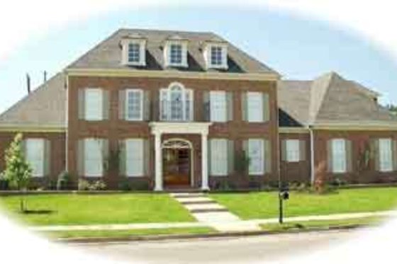Exterior - Front Elevation for Colonial House Plan #81-606 - 3 bed, 3.5 bath