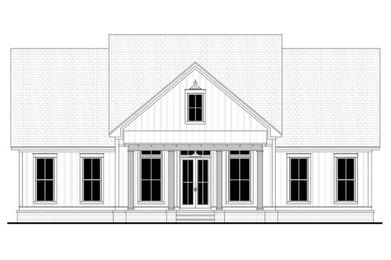 Exterior - Front Elevation 6 for Farmhouse House Plan #430-279 - 3 bed, 2.5 bath