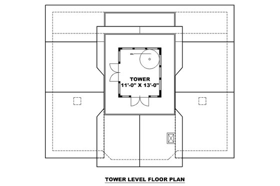 Floor Plan - Other Floor for Beach House Plan #117-896 - 1 bed, 2 bath