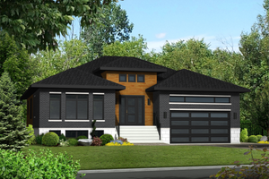 Contemporary Exterior - Front Elevation Plan #25-4332