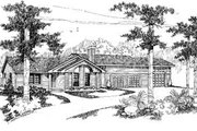 Contemporary Style House Plan - 3 Beds 2 Baths 1685 Sq/Ft Plan #60-367 