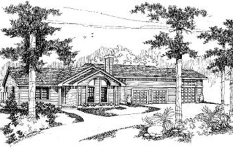 Contemporary Style House Plan - 3 Beds 2 Baths 1685 Sq/Ft Plan #60-367