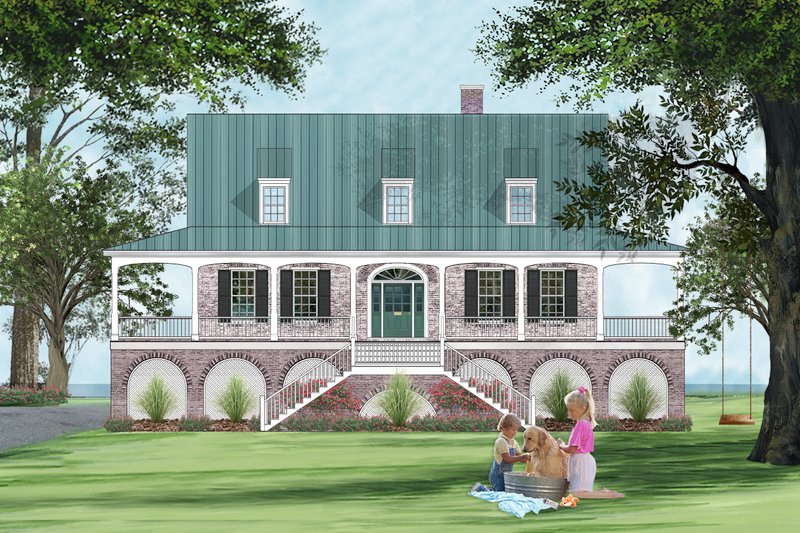 House Blueprint - Cottage Exterior - Front Elevation Plan #137-384