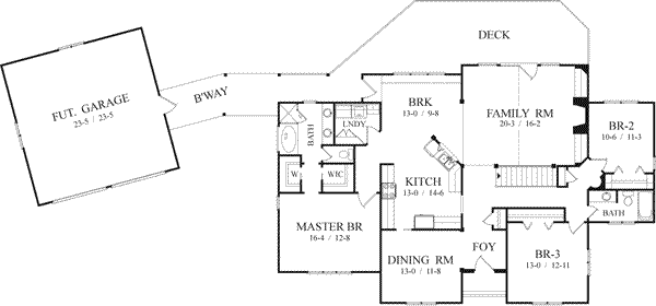 Traditional Floor Plan - Main Floor Plan #71-128