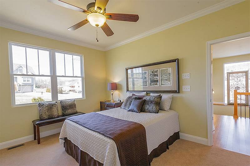 House Plan Design - Bedroom - 1400 square foot cottage