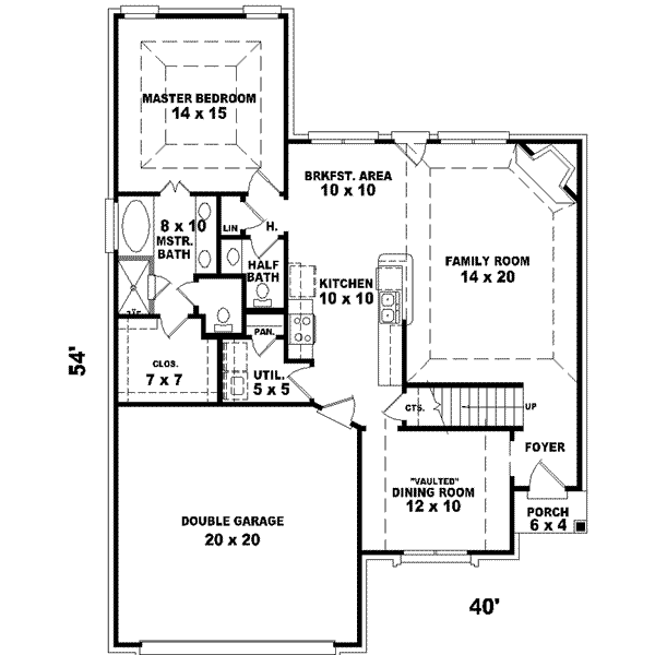 European Floor Plan - Main Floor Plan #81-697