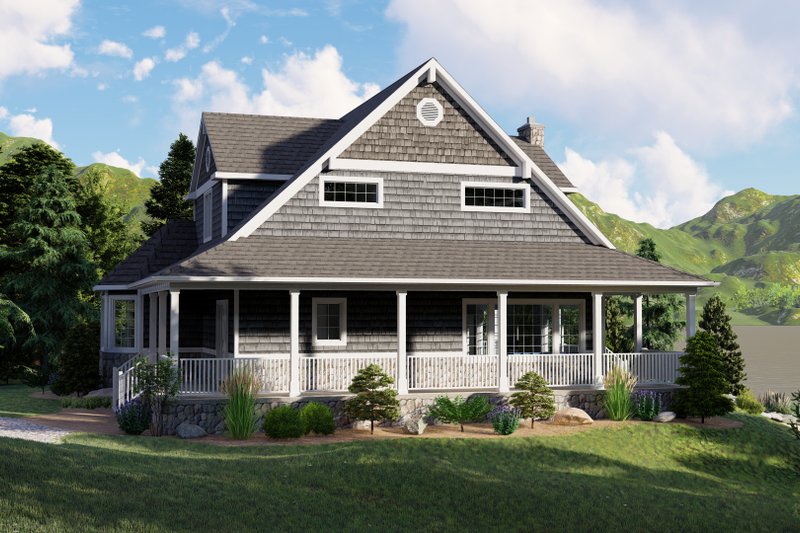 House Blueprint - Exterior - Other Elevation 1 for Craftsman House Plan #1064-15 - 4 bed, 2.5 bath