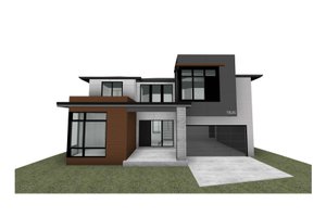 Contemporary Exterior - Front Elevation Plan #1066-214