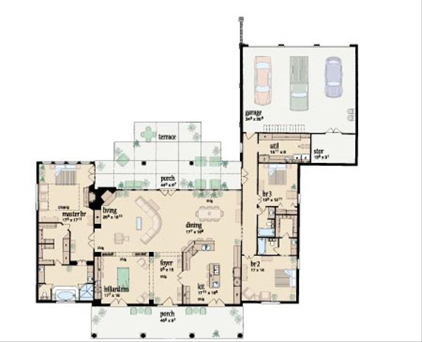 Traditional Floor Plan - Main Floor Plan #36-232