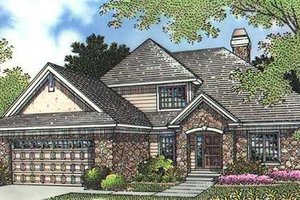 European Exterior - Front Elevation Plan #320-149