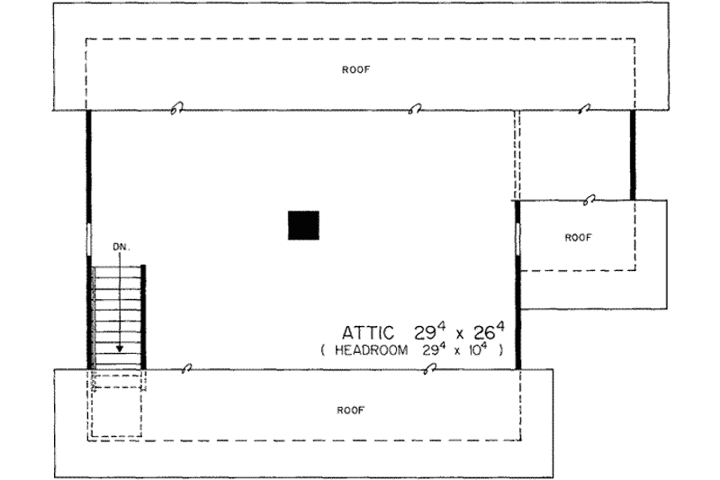 Home Plan - Floor Plan - Other Floor for Farmhouse House Plan #72-144 - 4 bed, 2.5 bath