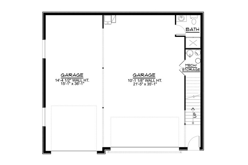 House Plan Design - Floor Plan - Main Floor for Country House Plan #1064-274 - 2 bed, 2 bath