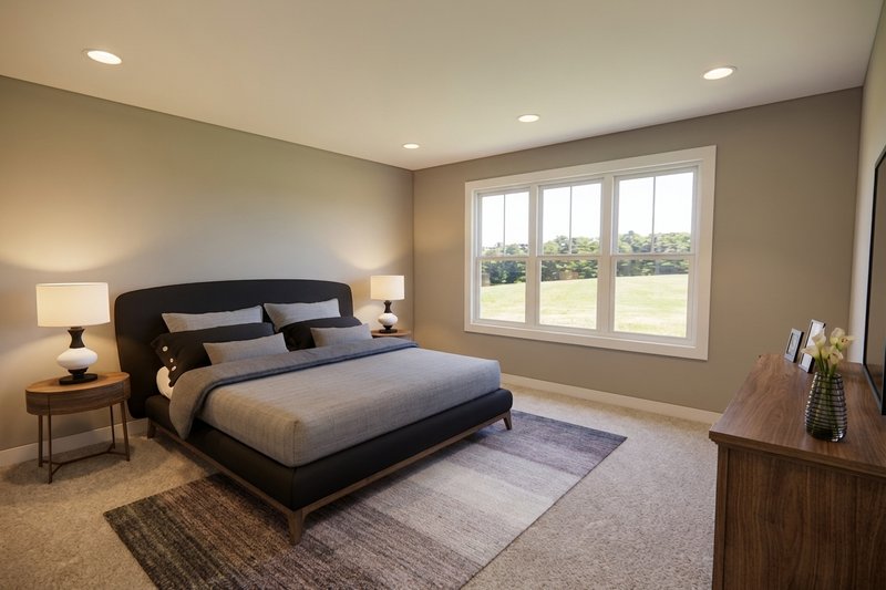House Plan Design - Interior - Master Bedroom for Craftsman House Plan #51-1521 - 4 bed, 2.5 bath