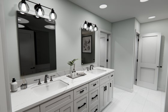 Interior - Master Bathroom for Farmhouse House Plan #51-1357 - 4 bed, 2.5 bath