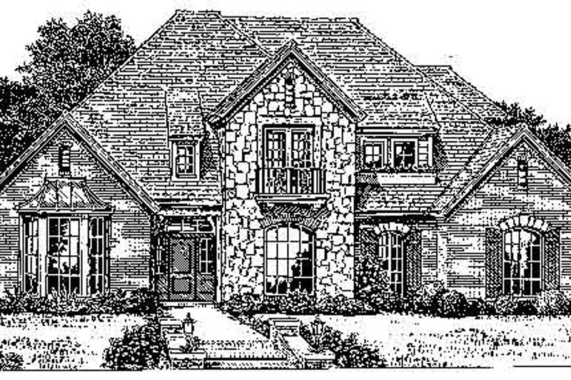 Traditional Style House Plan - 4 Beds 3.5 Baths 3686 Sq/Ft Plan #310-739
