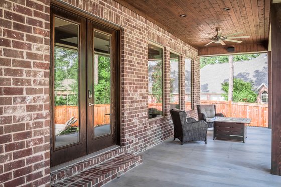 Exterior - Covered Porch for European House Plan #430-154 - 3 bed, 2 bath