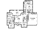 European Style House Plan - 4 Beds 2.5 Baths 2936 Sq/Ft Plan #45-218 
