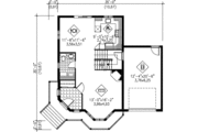 Traditional Style House Plan - 3 Beds 1.5 Baths 1434 Sq/Ft Plan #25-274 Floor 