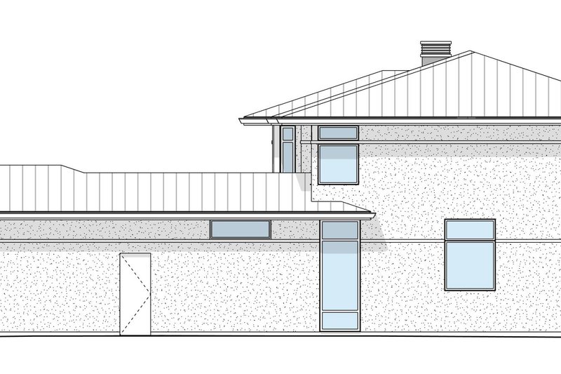 House Blueprint - Exterior - Other Elevation 1 for Modern House Plan #1114-100 - 4 bed, 4.5 bath