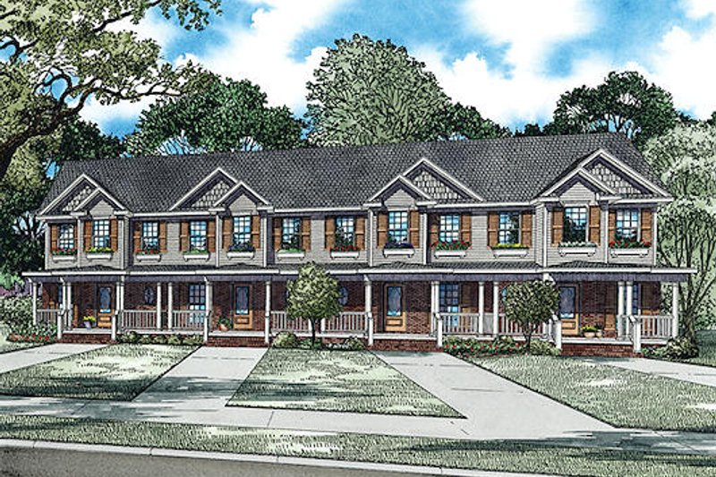 Dream House Plan - Traditional Exterior - Front Elevation Plan #17-2457