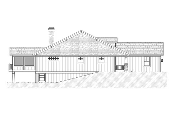 Exterior - Other Elevation 1 for Craftsman House Plan #901-111 - 3 bed, 2.5 bath