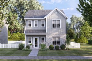 Dream House Plan - Farmhouse Exterior - Front Elevation Plan #455-692
