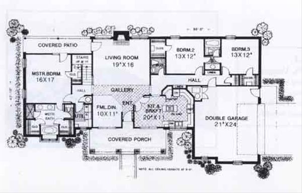 Traditional Floor Plan - Main Floor Plan #310-923