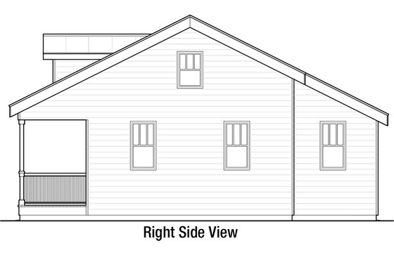 Exterior - Other Elevation 1 for Bungalow House Plan #915-10 - 1 bed, 1 bath
