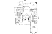 European Style House Plan - 3 Beds 3.5 Baths 4398 Sq/Ft Plan #135-134 