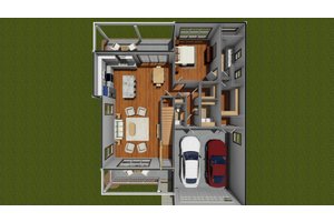 Floor Plan - Main Floor for Cottage House Plan #513-2231 - 4 bed, 2.5 bath