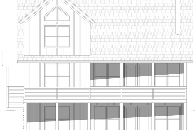 Home Plan - Exterior - Rear Elevation for Country House Plan #932-1197 - 3 bed, 3 bath