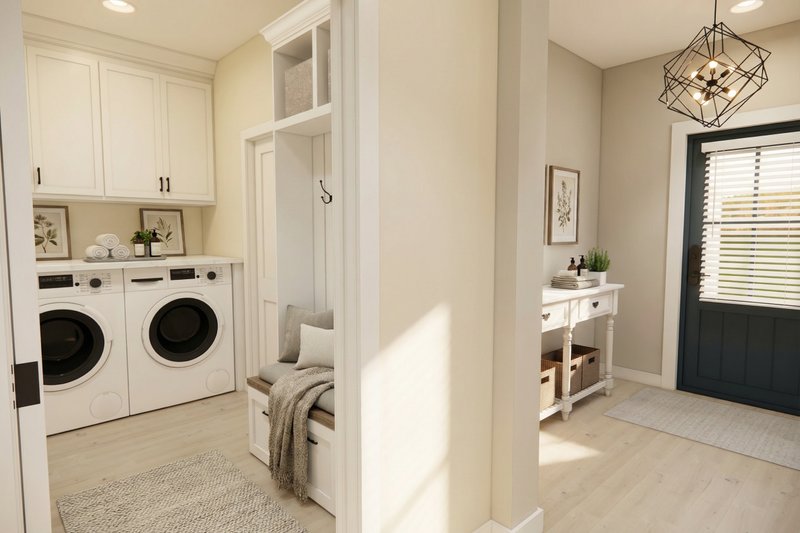 Dream House Plan - Interior - Laundry for Farmhouse House Plan #51-1529 - 3 bed, 2 bath