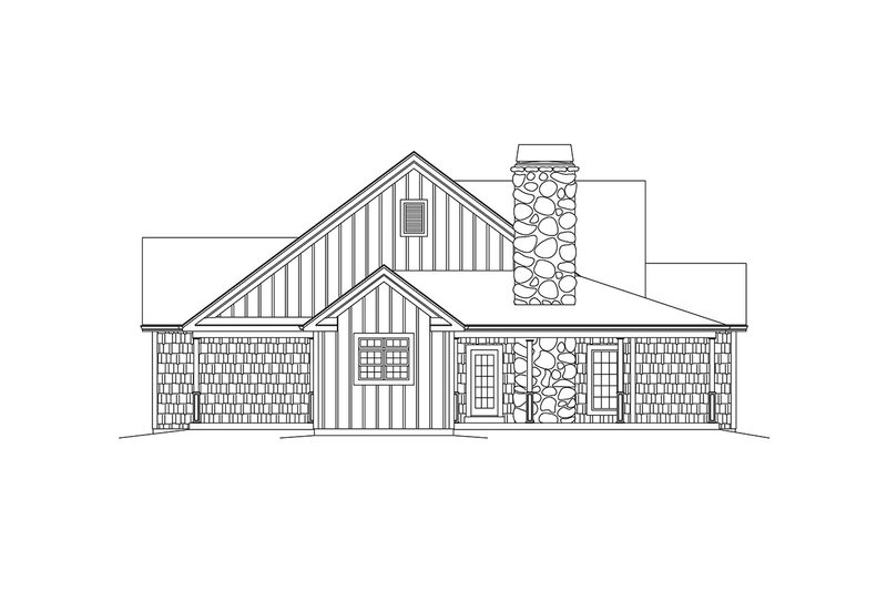 Home Plan - Exterior - Other Elevation 1 for Country House Plan #57-669 - 3 bed, 2 bath