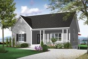 Country Style House Plan - 2 Beds 1 Baths 1308 Sq/Ft Plan #23-2413 