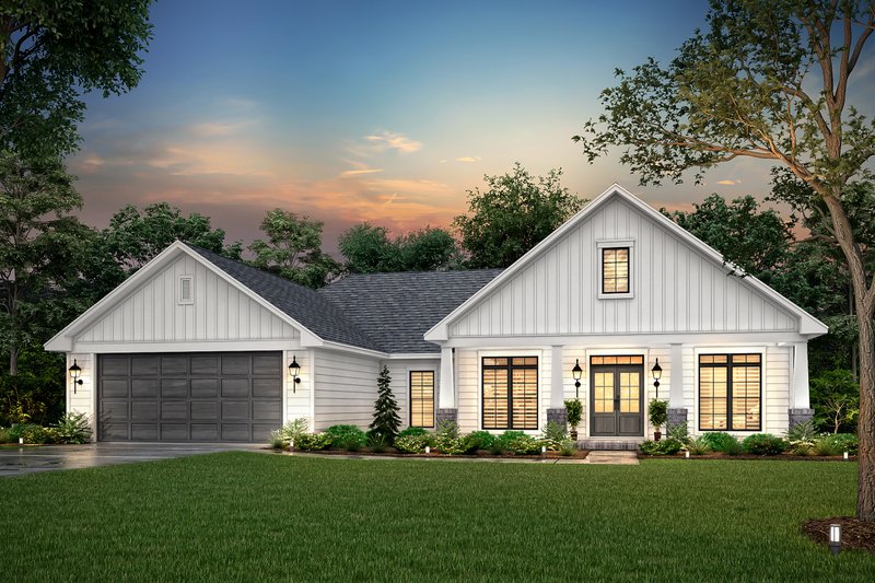 Country Style House Plan - 3 Beds 2 Baths 1834 Sq/Ft Plan #430-83