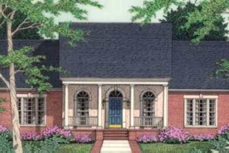 Home Plan - Southern Exterior - Front Elevation Plan #406-190
