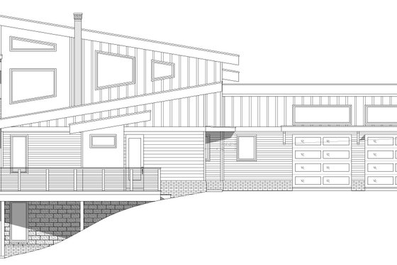 Exterior - Other Elevation 2 for Modern House Plan #932-550 - 3 bed, 3 bath