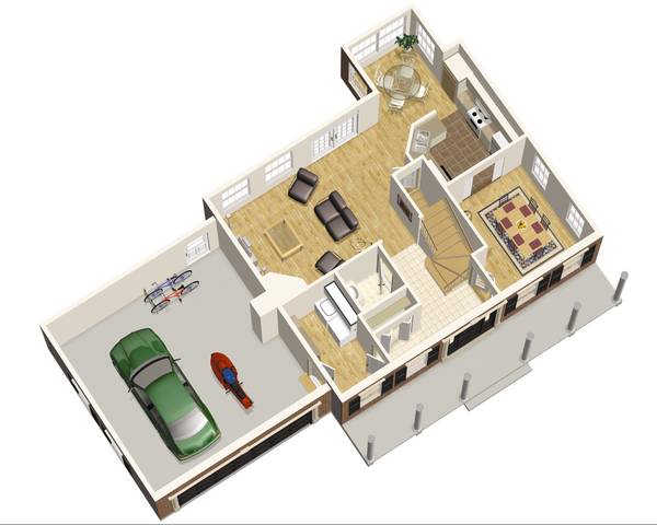 Colonial Floor Plan - Main Floor Plan #25-4678