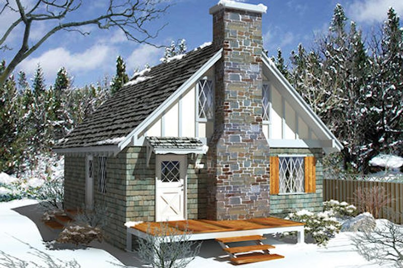 Home Plan - Cabin Exterior - Front Elevation Plan #57-503