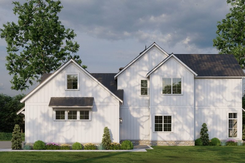 House Plan Design - Exterior - Rear Elevation for Farmhouse House Plan #923-373 - 3 bed, 3.5 bath