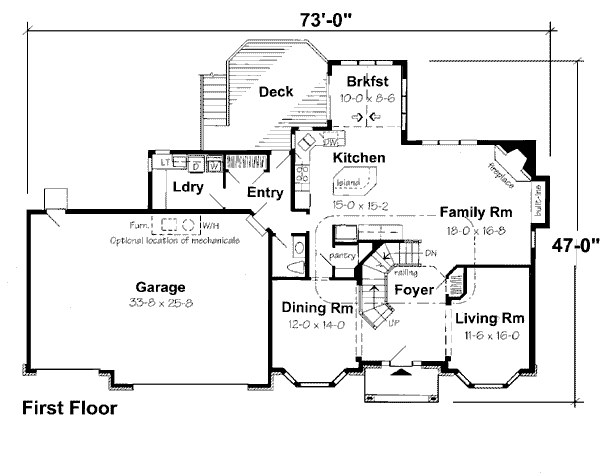 European Floor Plan - Main Floor Plan #312-605