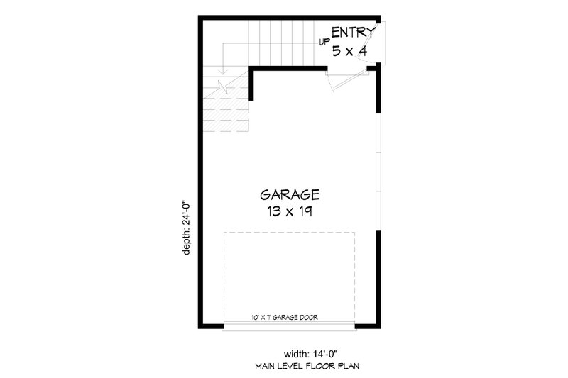 House Plan Design - Floor Plan - Main Floor for Traditional House Plan #932-466, 1 bath