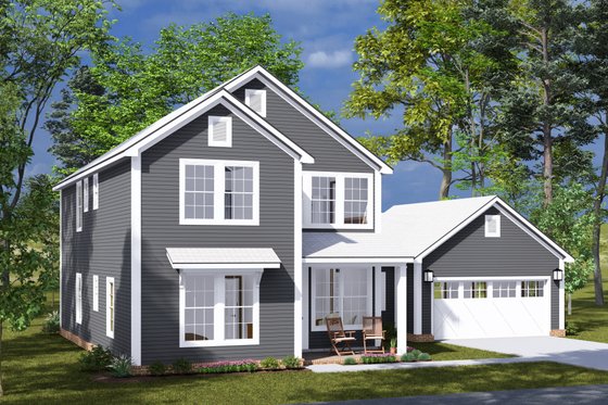Exterior - Other Elevation 1 for Farmhouse House Plan #513-2308 - 4 bed, 3.5 bath